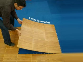 Modular dance floors with the feel of wood